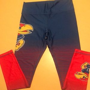 Ladies NWOT leggings, XL, KU Jayhawk